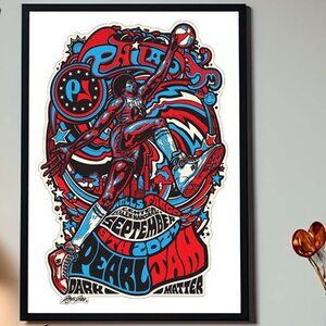 Pearl Jam Philadelphia Night 2 Pennsylvania Wells Fargo September 9 2024 Poster